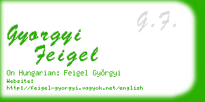 gyorgyi feigel business card
